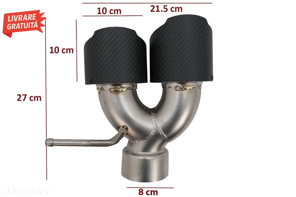 Tobe Ornamente Sistem de Evacuare compatibile cu Land Rover Range Rover Carbon Fib- livrare gratuita - 3