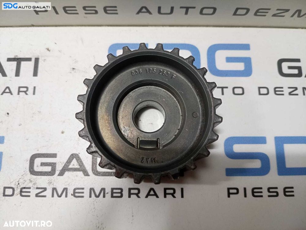 Fulie Pinion Distributie Vibrochen Arbore Cotit Volkswagen Bora 1.6 B 1998 - 2005 Cod 036105263F [M5254] - 4