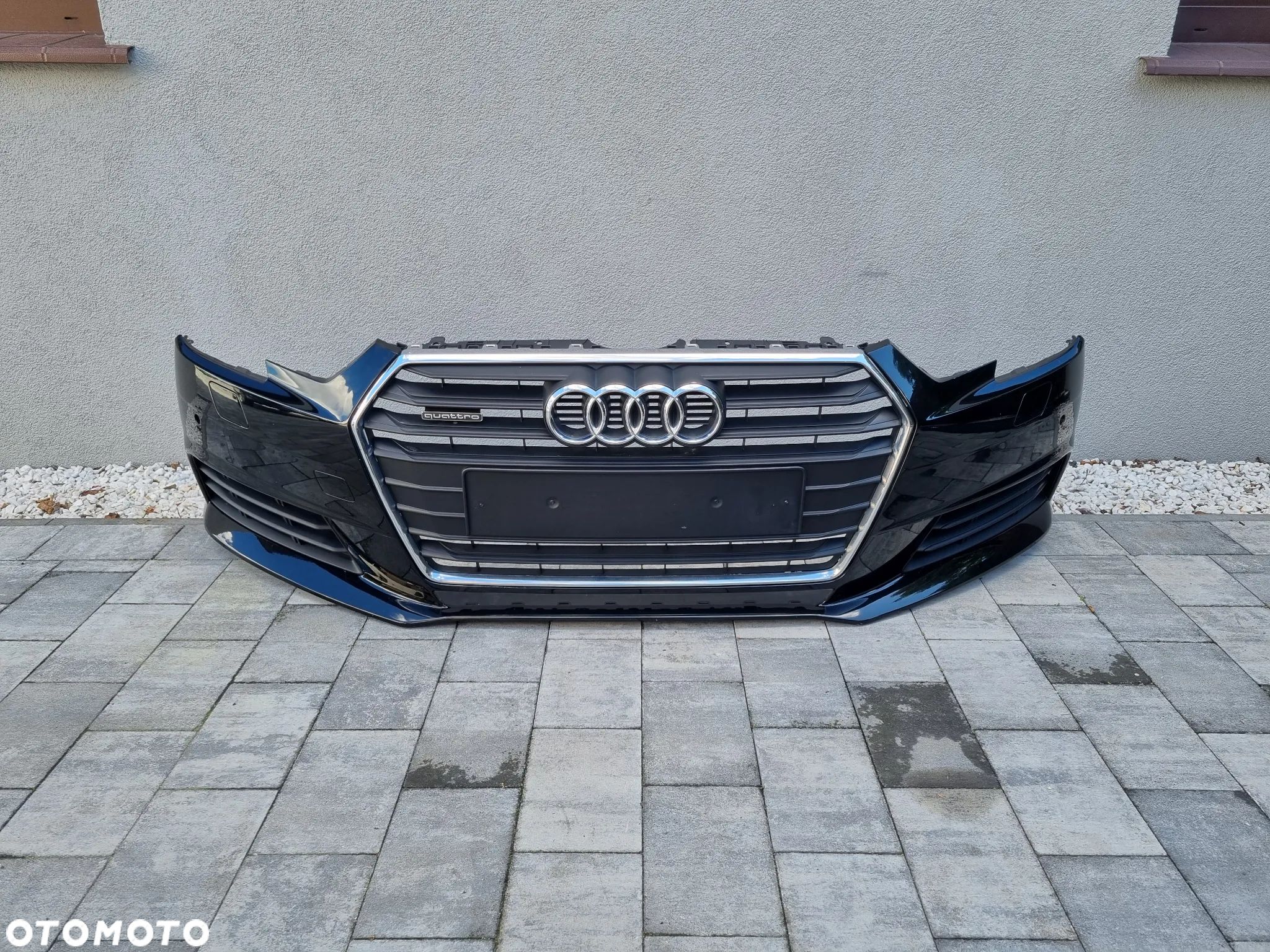 AUDI A4 B9 KOMPLETNY ZDERZAK PRZÓD GRILL SPRYSKIWACZE PDC - 1