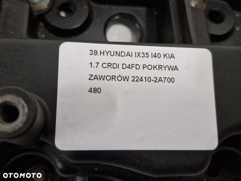 HYUNDAI IX35 I40 KIA 1.7 CRDI D4FD POKRYWA ZAWORÓW 22410-2A700 - 5