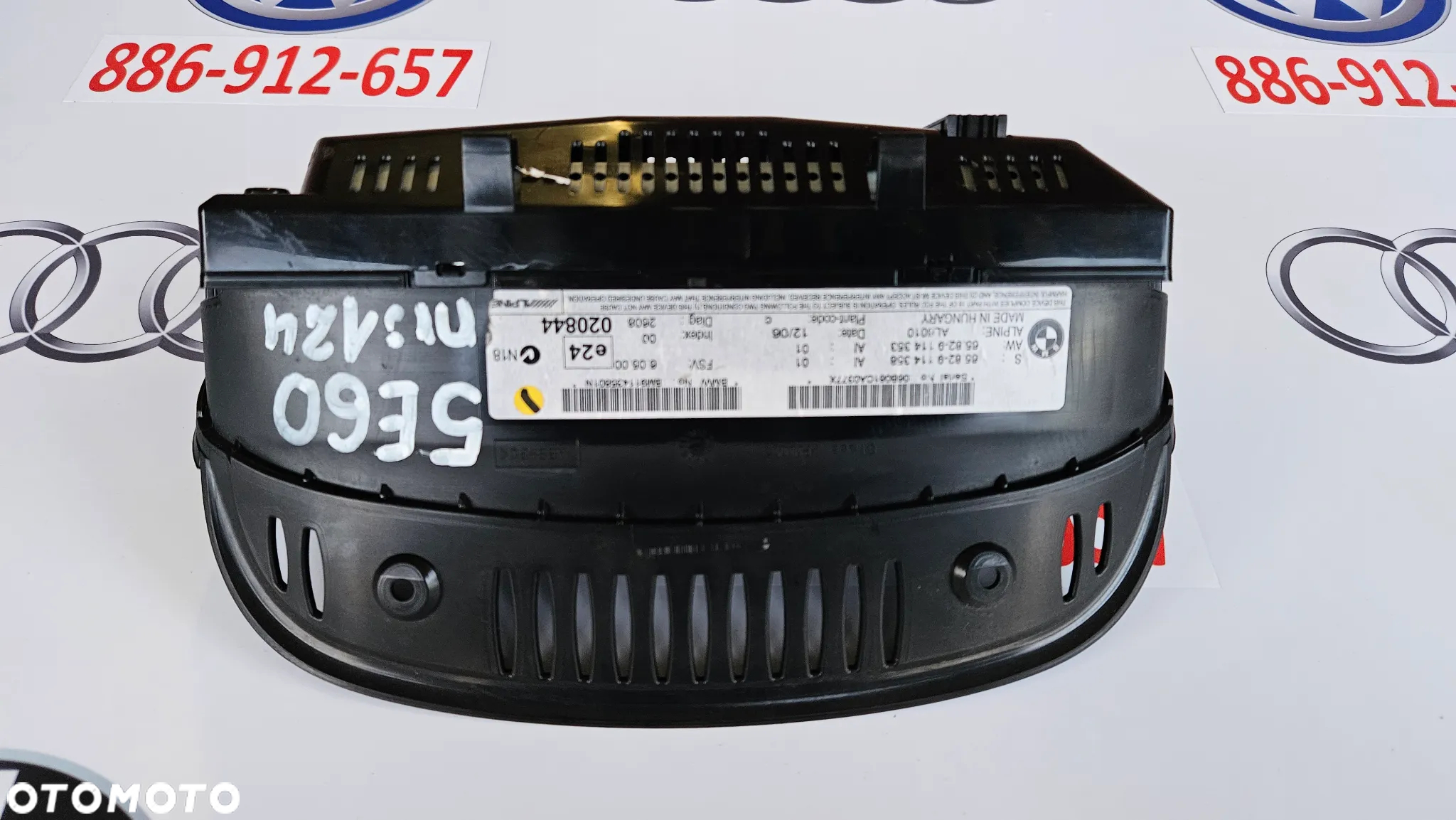BMW 5 E60 E61 Wyświetlacz mały 6,5 Monitor nawigacji 9114358 - 3