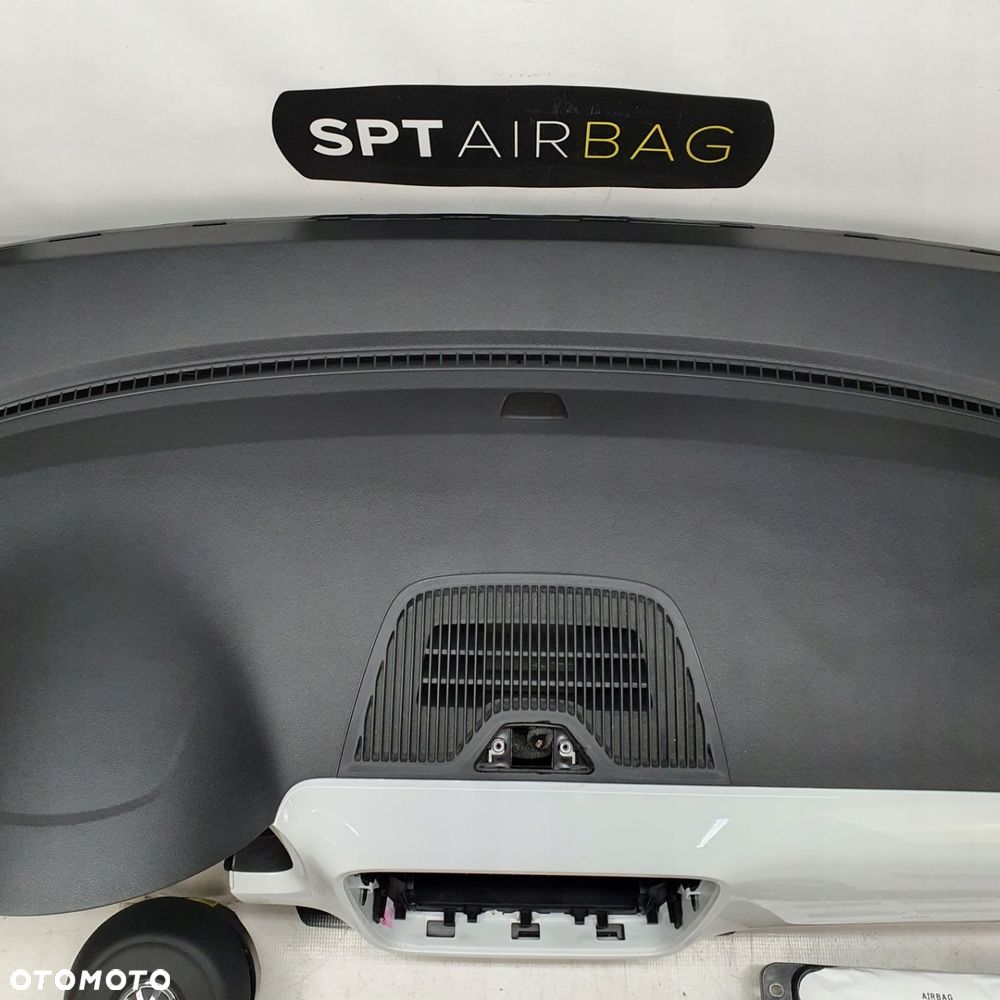 VW UP! UP DESKA ROZDZIELCZA KONSOLA KOKPIT PULPIT PODUSZKI AIRBAG AIR BAG PASY KIT SET - 3