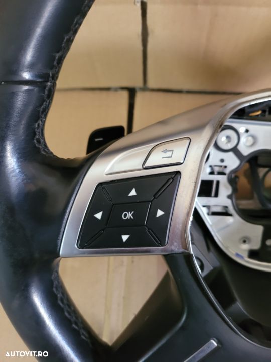Volan Din Piele Cu Comenzi Si Padele Mercedes ML GLE W166 An 2011-2019 Cod A - 3