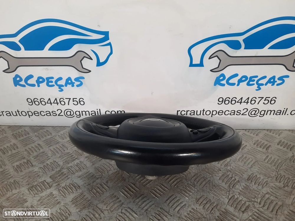 VOLANTE GUIADOR COMPLETO MINI COOPER R56 R57 CABRIO R60 LCI PELE MULTIFUNÇÕES AIRBAG PRETO PIANO ORIGINAL - 3