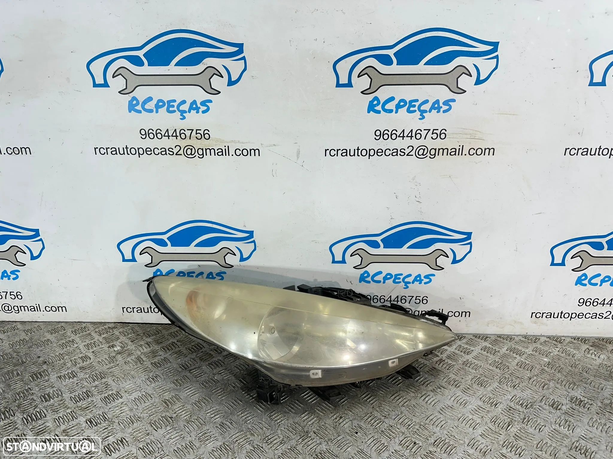 .Farol Otica Frente Frontal Direita Original Peugeot 207 2006 - 2009 - 1