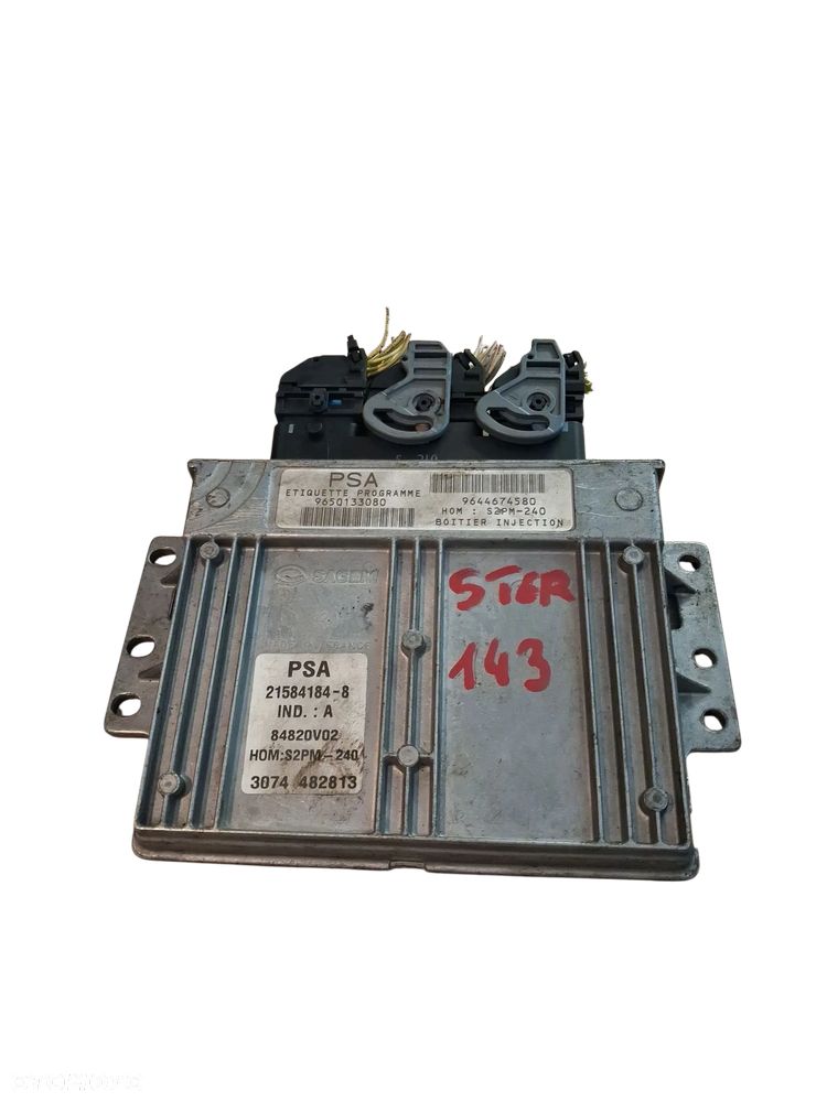 Sterownik KOMPUTER SILNIKA ECU PEUGEOT CITROEN 9650133080 - 1