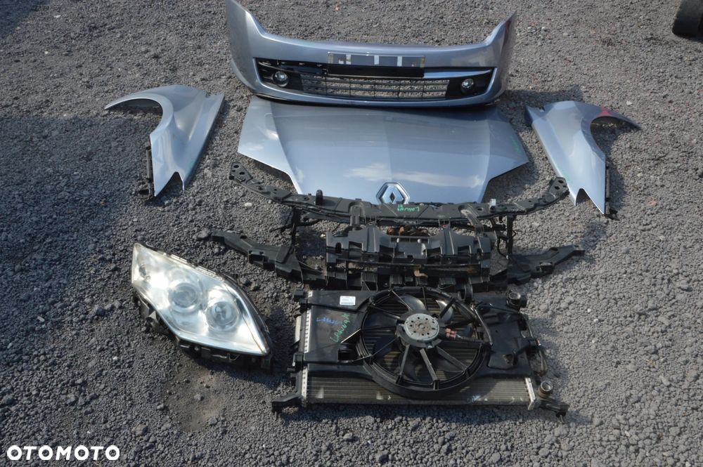Zderzak maska błotnik lampa chłodnice komplet przód renault laguna iii - 8