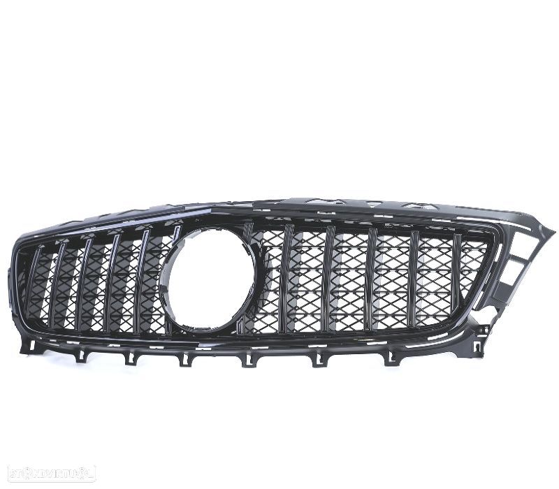 GRELHA FRONTAL MERCEDES CLS C218 11-14 LOOK GT PRETO BRILHANTE - 3