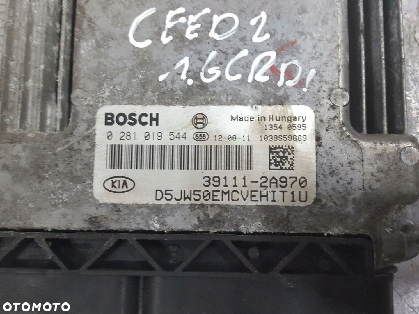 KIA CEED 2 II 12-15r 1.6 CRDI KOMPUTER SILNIKA 309111-2A970 - 2