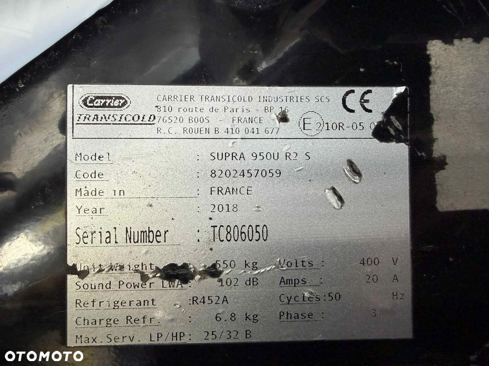 AGREGAT CARRIER SUPRA 950 U DOLNY 2741 GODZIN - 5