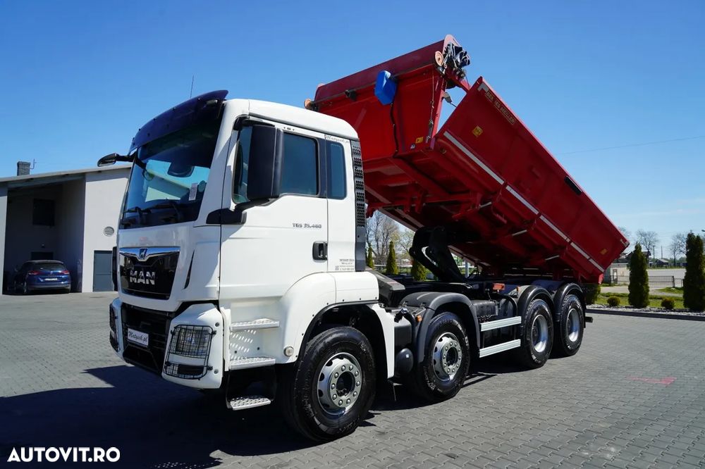 MAN TGS 35.460 / 8X4 / BASCULĂ CU 2 BENZI / BORDMATIC / MEILLER KIPPER / AUTOMATĂ / EURO 6 - 3