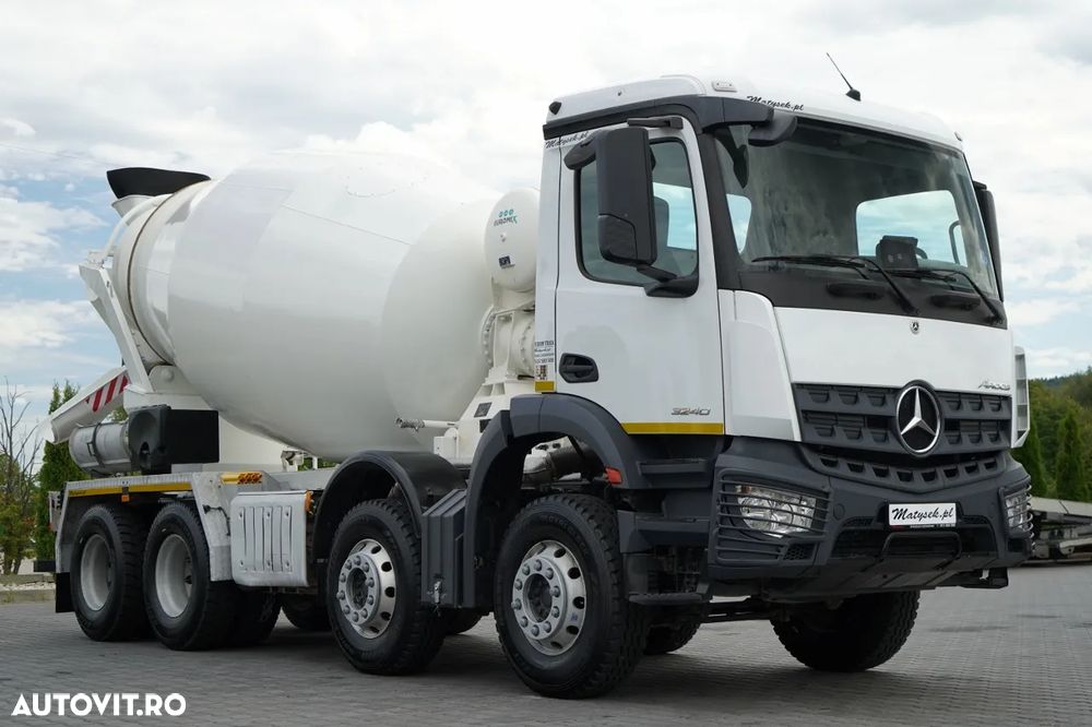 Mercedes-Benz AROCS 3240 / 9M3 BETONIERĂ / 8x4 / BETONIERĂ / 100% ANVELOPE / AUTOMATĂ - 7