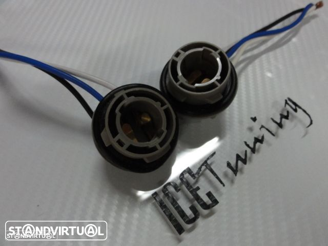Ficha / Socket / suporte de lâmpadas halogénio ou led de 2 polos BAY15D 21/5W - 4