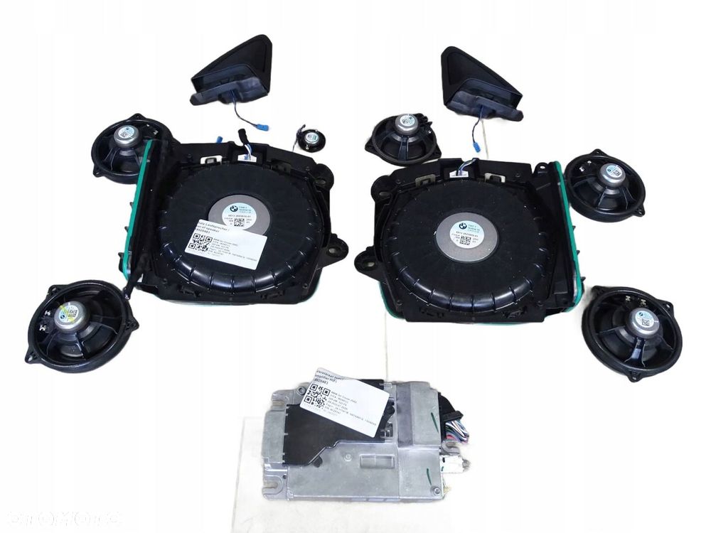 ZESTAW NAGŁOŚNIENIE HIFI HARMAN BMW G42 WZMACNIACZ GŁOŚNIKI KOMPLET - 1