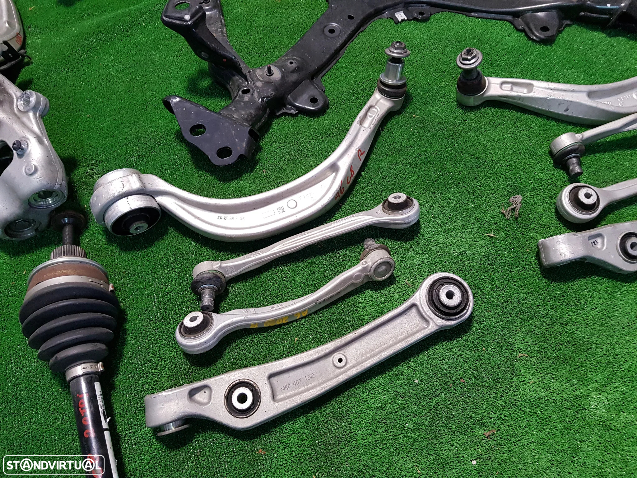 Suspensão Charriot Manga de eixo transmissão braços Audi A6 C8 A7 C8 4K 2019-2024 - 2