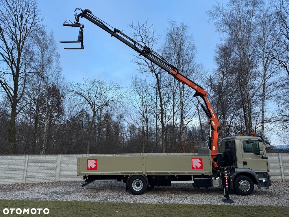 MAN TGS TGL * 4x2* *TGM 15.250 + DŻWIG KRAN HDS ATLAS 96.3E  WYSÓW 10,2m* Kran* Sterowanie Radiowe* ROTATOR* Widły do PALET* + Skrzynia 6.5m* 111000km - JAK NOWY* z NIEMIEC - 26