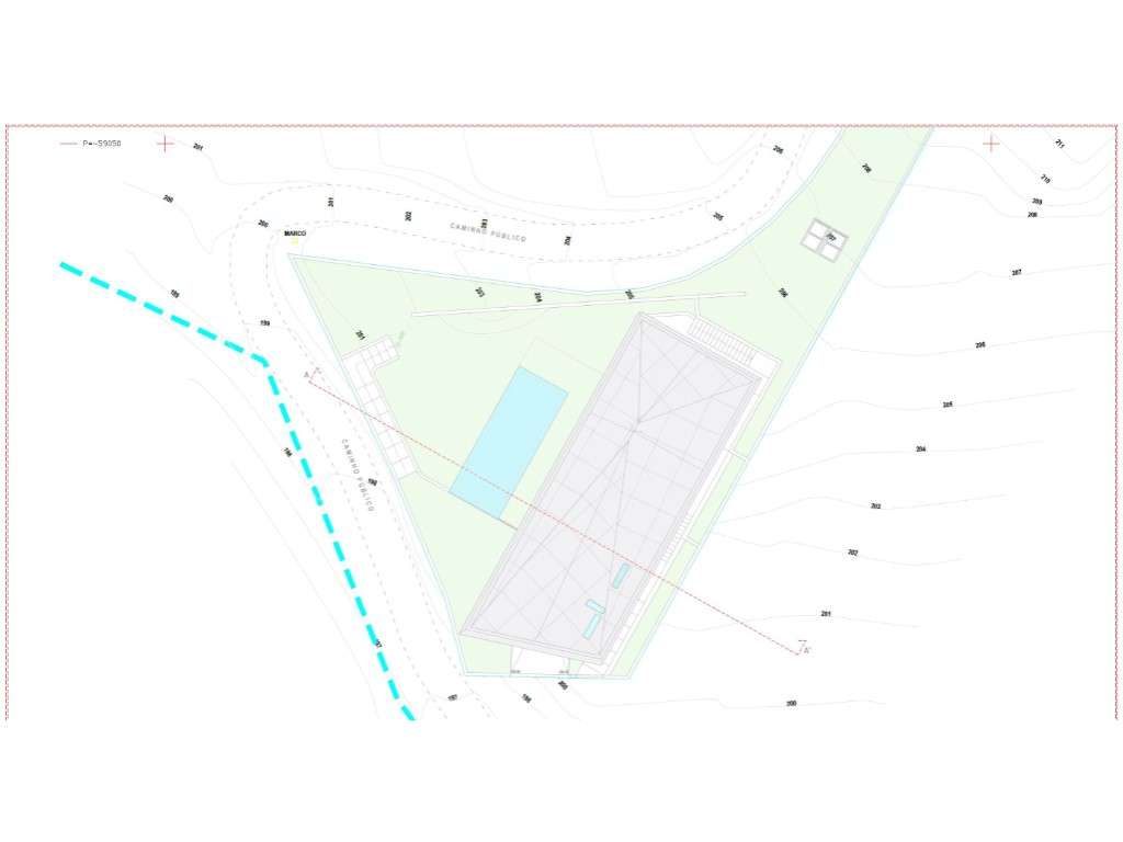 Terreno urbano com 600 m2, Projeto aprovado, Casais de Santo Antóni... - Grande imagem: 5/12