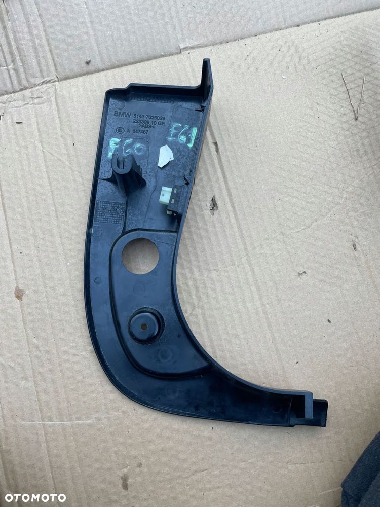 osłona progu słupka podstopnica lewa bmw e60 e61 zaslepka obd przycisk klap - 4