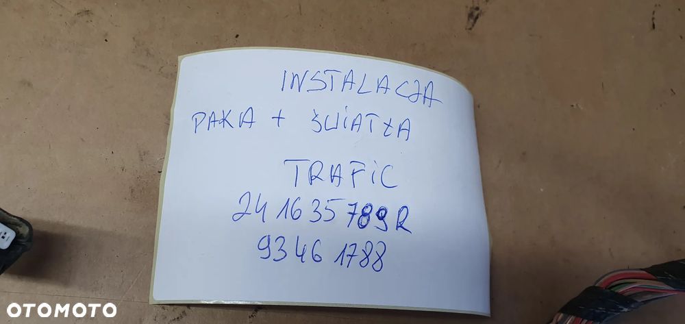 Wiązka instalacja paki świateł tył tylna Renault Trafic III Vivaro B 241635789R 93461788 - 13