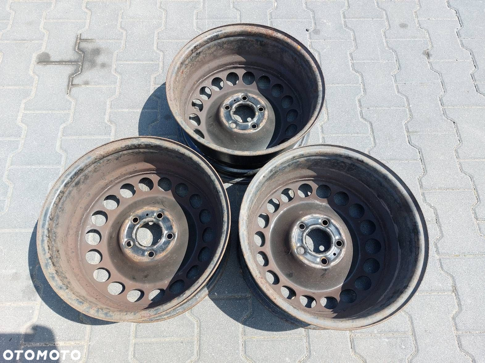 FELGI STALOWE 3 SZT 5x112 7Jx16 ET39 FI66,6 AUDI A4 B8 8K0601027A - 4