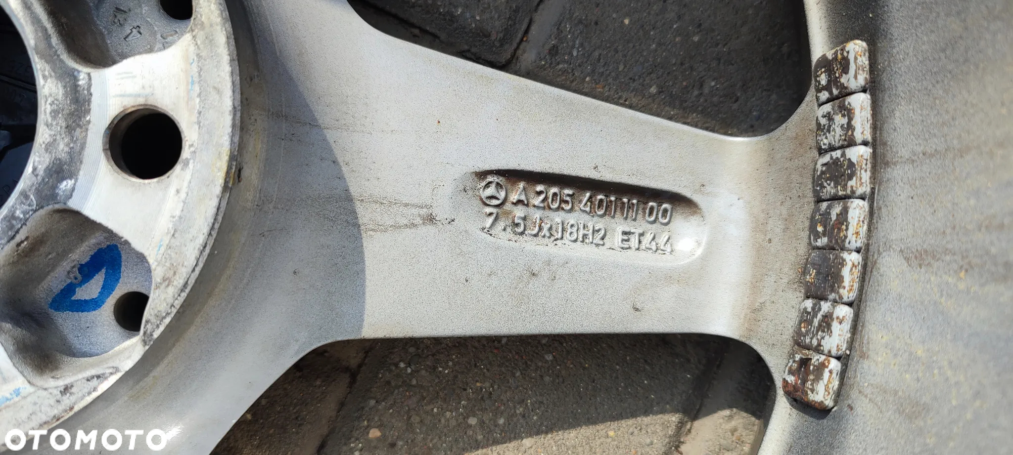 FELGI ALUMINIOWE 5x112 7.5Jx18 CALI ET 44 fi 66.6 AMG 2054011100 MERCEDES W205 W206 I INNY KOMPLET 4 SZTUKI - 16