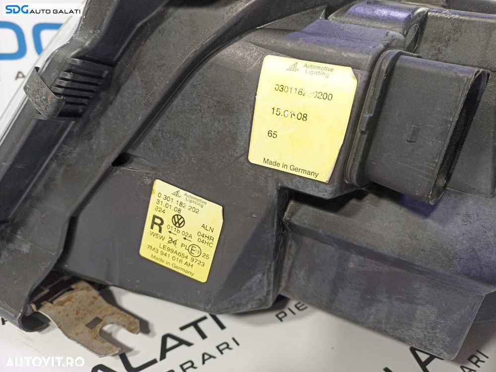 Far Dreapta FARA Xenon Seat Alhambra 2001 - 2010 Cod 7M3941016AH 030118202 [L1708] - 3