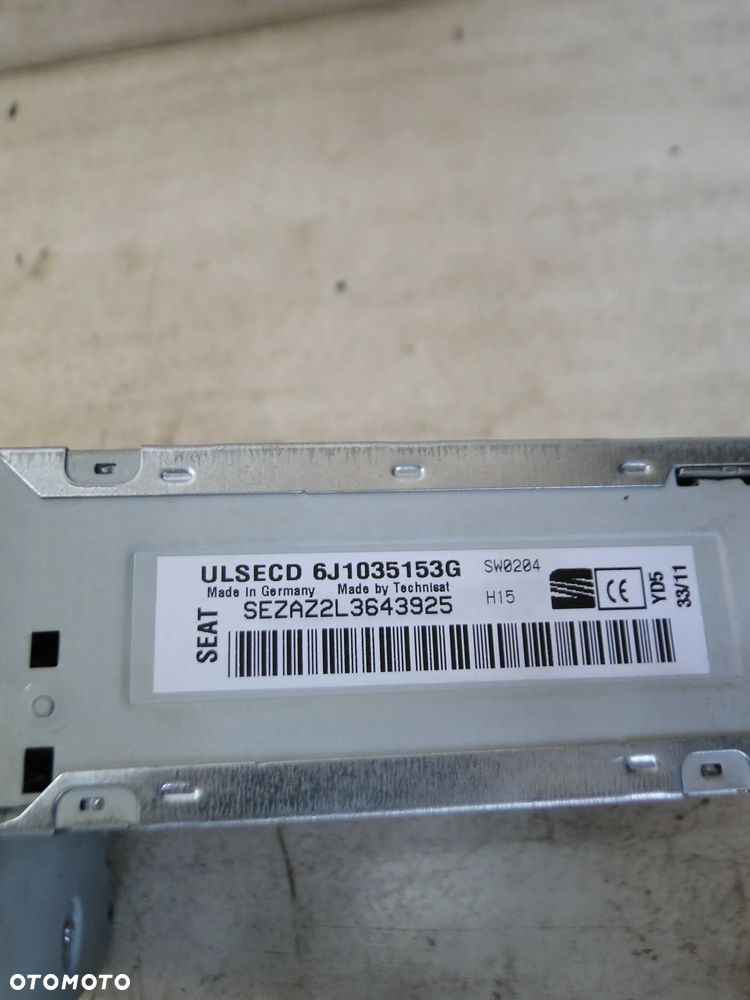 SEAT IBIZA IV 4 RADIO RADIOODTWARZACZ CD MP3 ORYGINALNE EUROPA - 7