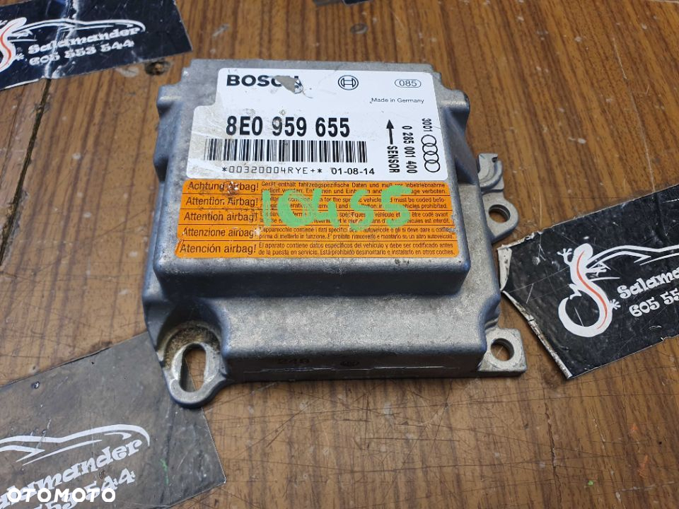 Sensor 8E0959655 Poduszek Moduł Poduszek Sensor Airbag Sterownik Audi A4 B6 8E0959655 - 2