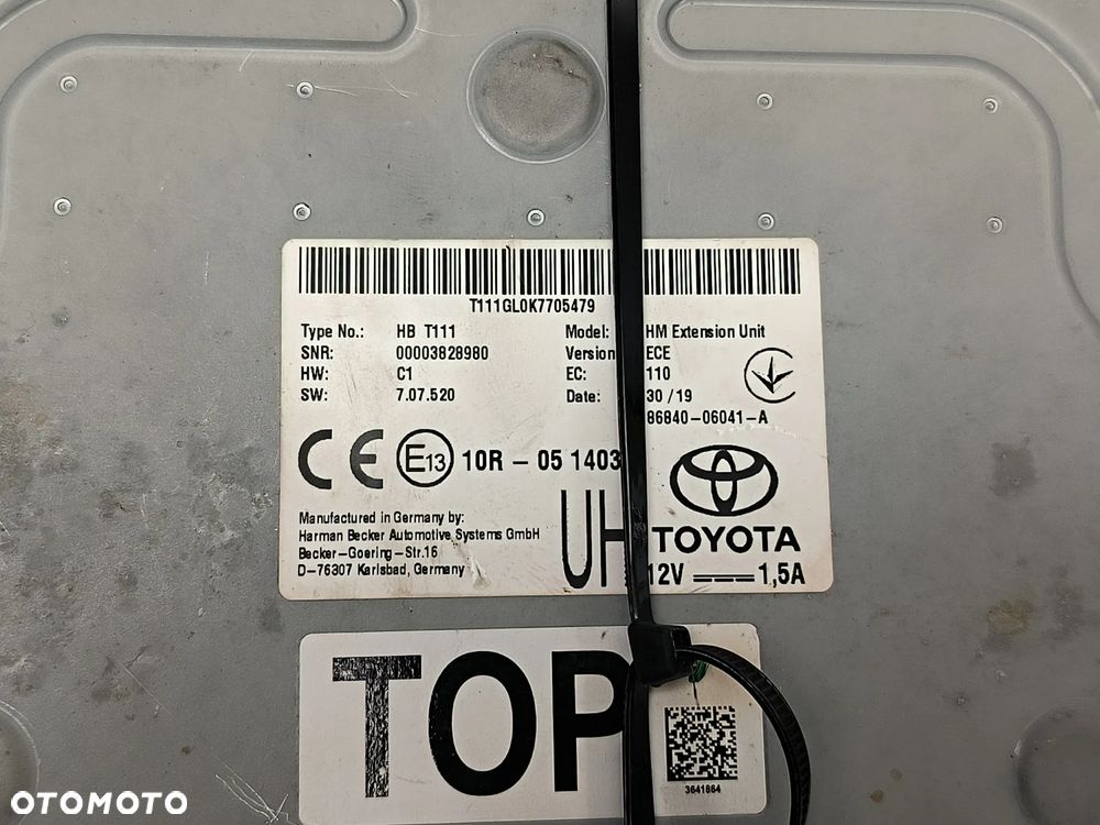 Moduł nawigacji 86840-06041-A do Toyota RAV4 V 2,5 Hybryda 2019 - 3