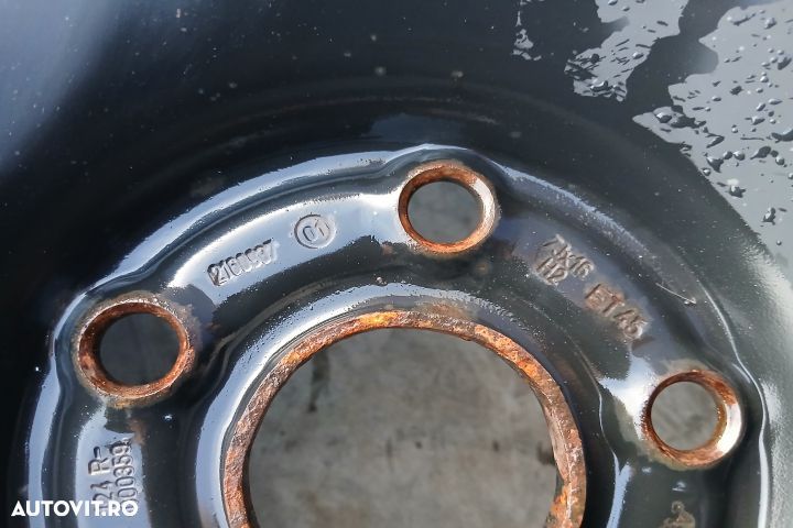 Janta tabla cu anvelopa 16 124R-000359 7JX16H2 ET45 205/55 R16 124R-0 - 4