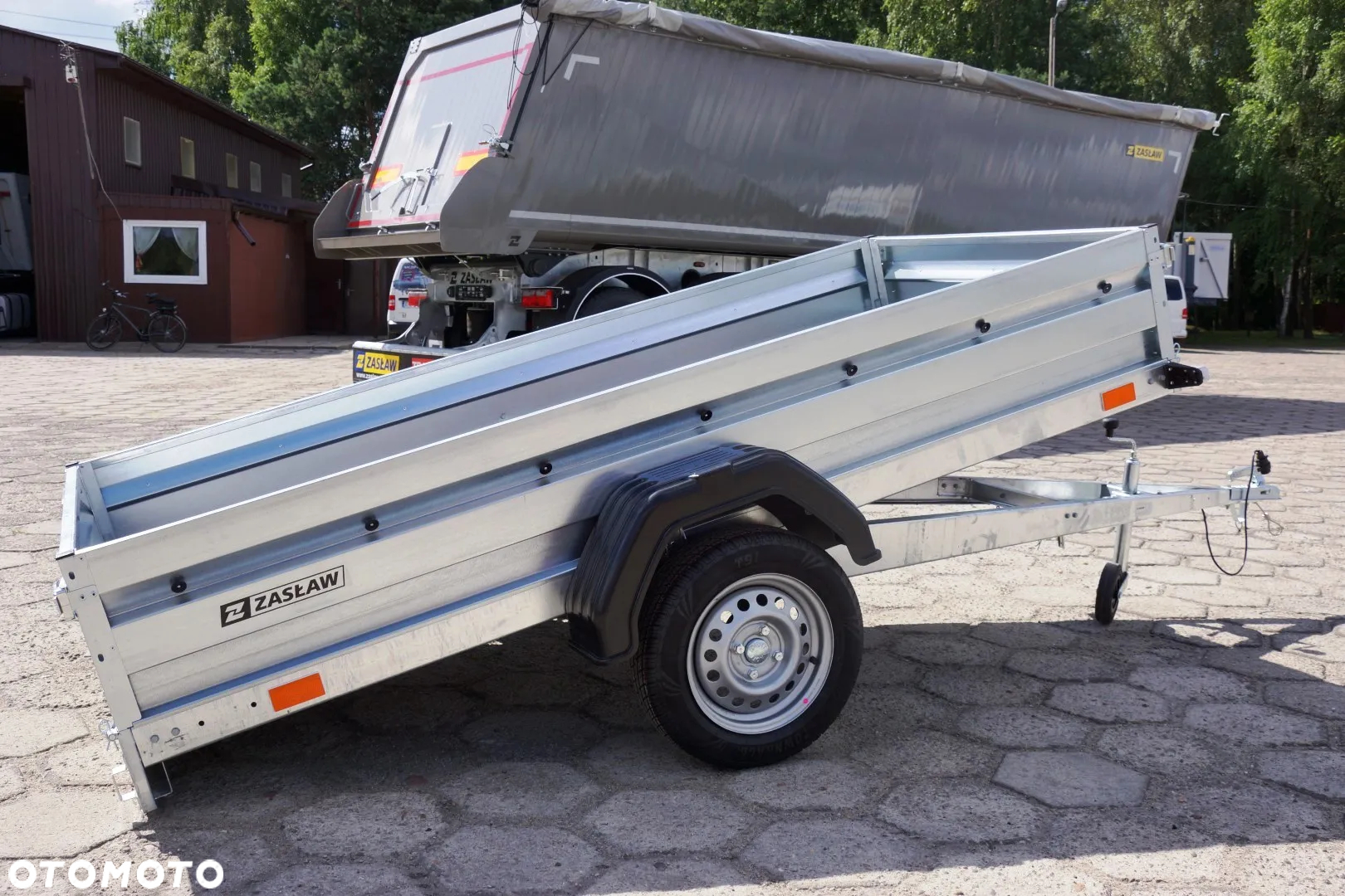 Zaslaw 1 oś, przyczepa towarowa MOCNA I SOLDNA DMC 750 KG - 9