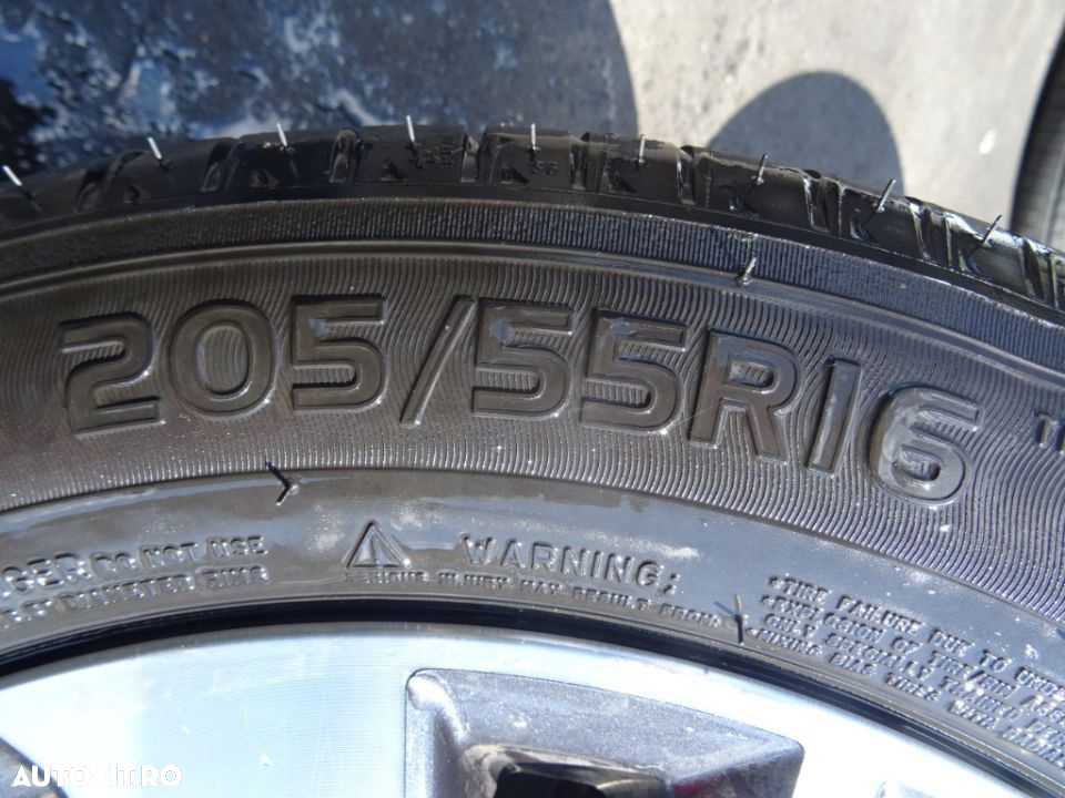 Jante aliaj Nissan Leaf R16 16x6 1/2 J cu cauciuc 205/55 R16 - 4