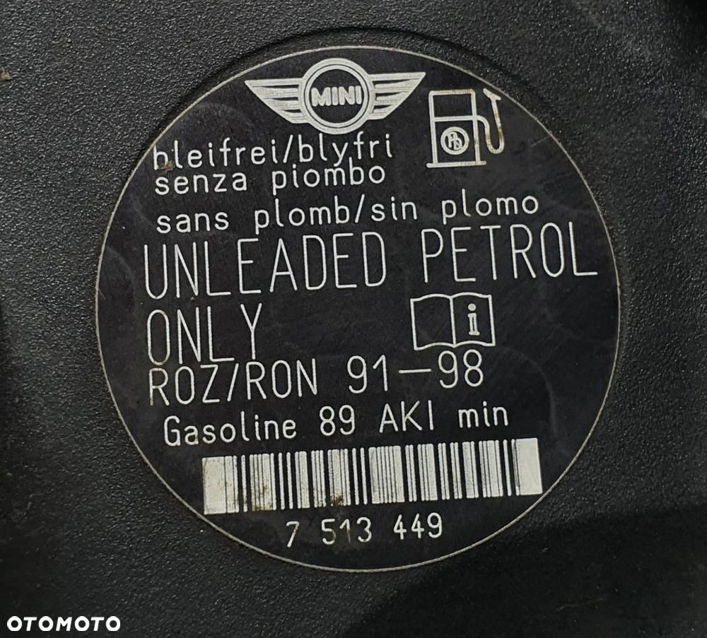 KLAPKA WLEWU PALIWA 850 MINI COOPER R56 7148884 7513449 - 4
