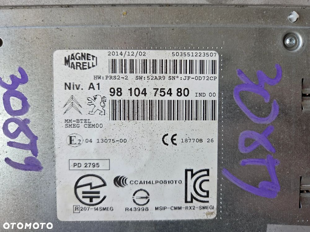 Radio nawigacja Peugeot 308 T9 - 4