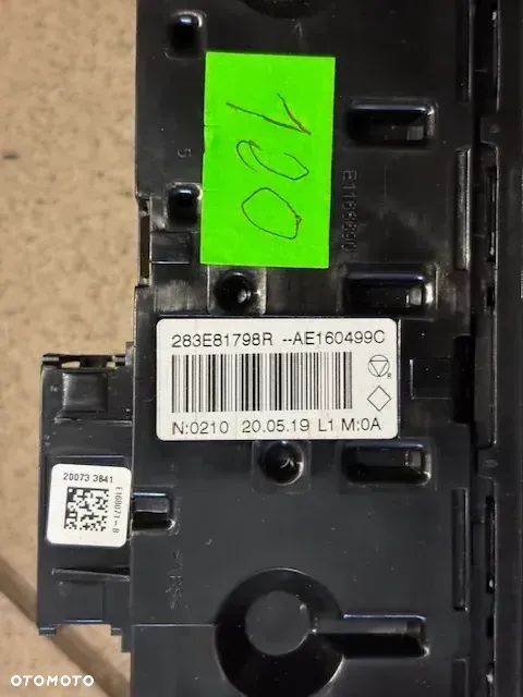 PANEL STEROWANIA PRZEŁĄCZNIK RENAULT CLIO V 283E81798R - 4
