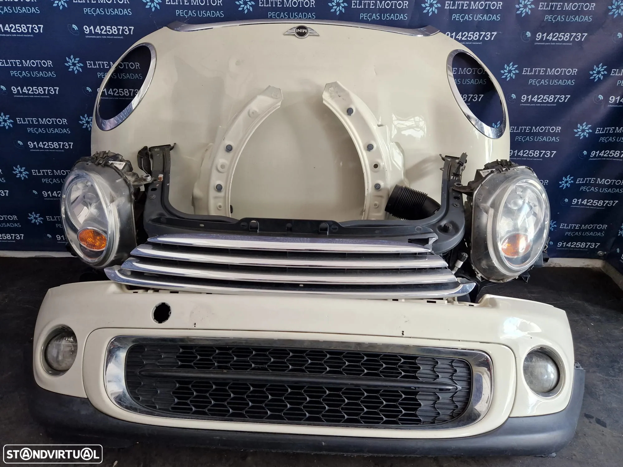 Frente completa usada MINI ONE COOPER R56 1.6D LCI capot parachoques guardalamas oticas radiadores R55 R57 - 3