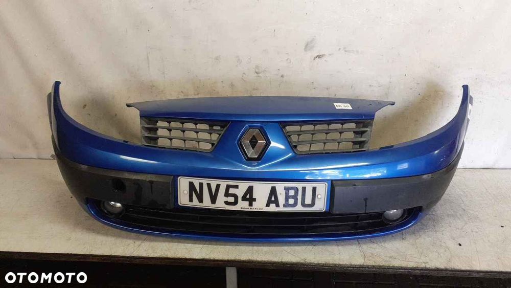 ^ ZDERZAK PRZÓD PRZEDNI DO RENAULT GRAND SCENIC 2 II  TEI45 NIEBIESKI HALOGENY - 1
