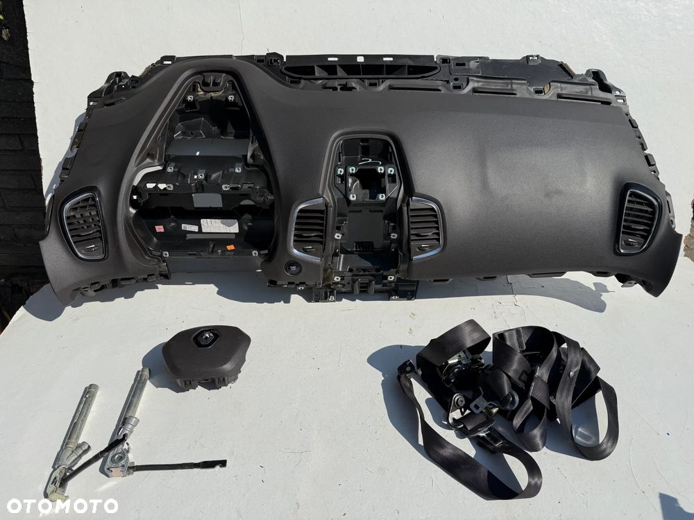 RENAULT ESPACE V DESKA KONSOLA KOKPIT PODUSZKI AIRBAG PASY ORYGINAŁ - 1