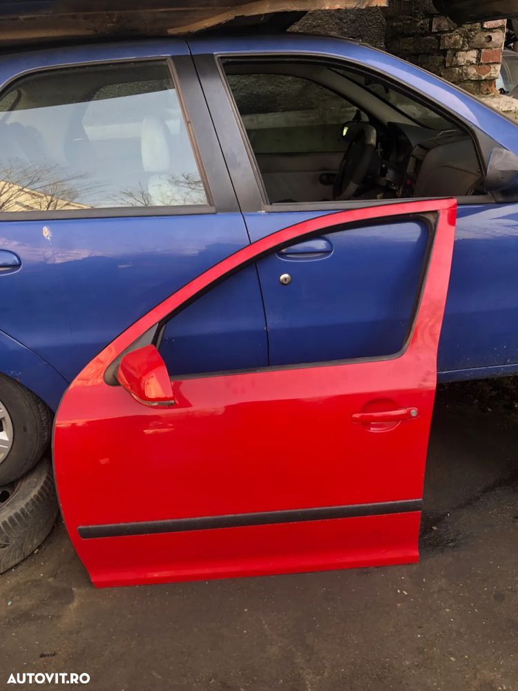 Usa stanga/dreapta fata spate Skoda Octavia 2 rosu berlina - 6