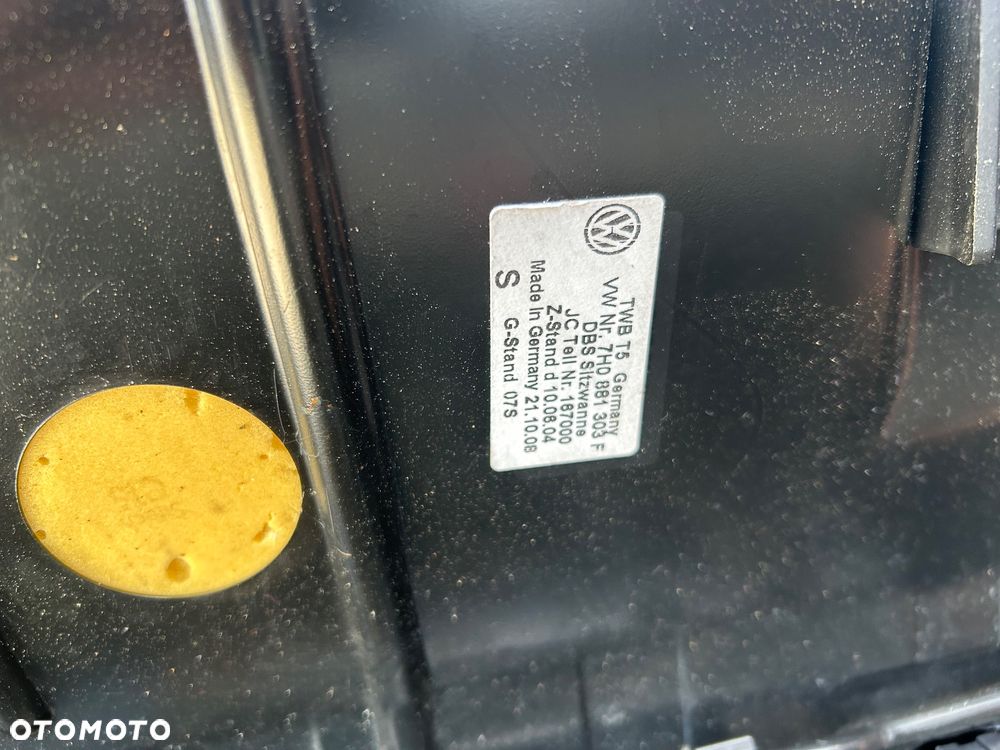 Fotel dwójka  przód VW T5 transporter ŁADNY !!! - 3