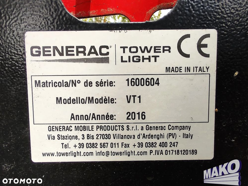 Wieża oświetleniowa Generac Tower Light VT1 - 14