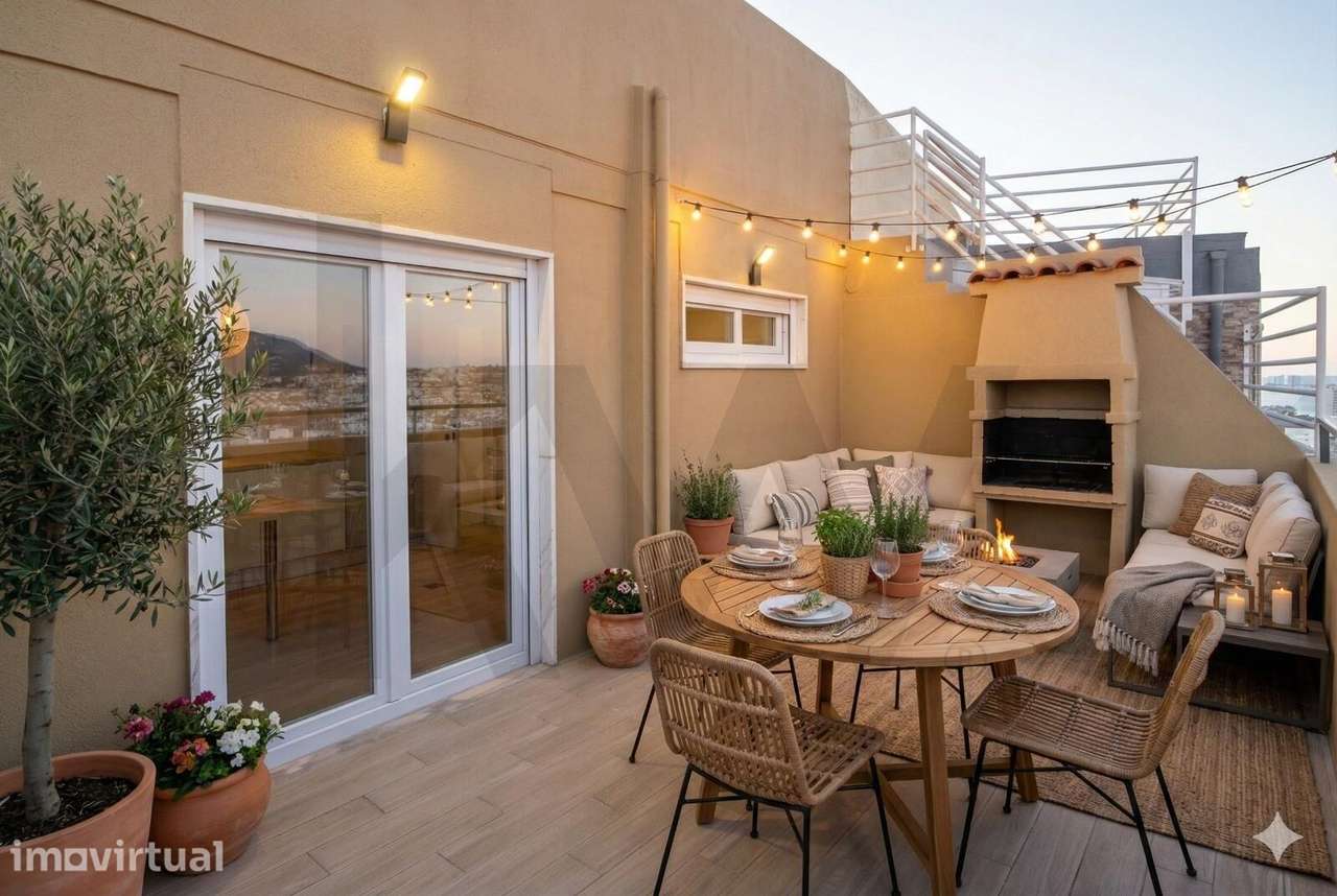 Para venda: Apartamento T3, com terraços vista Rio e Serra totalmen - Grande imagem: 5/38