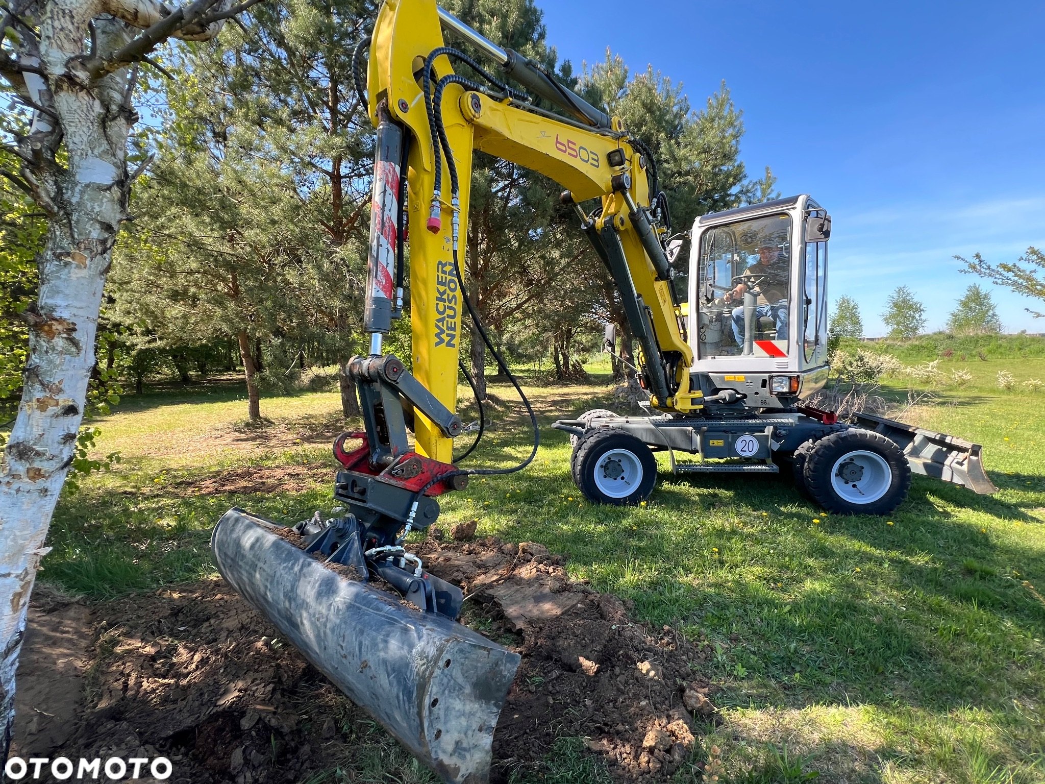 Wacker Neuson Mini KOPARKA KOŁOWA WACKER NEUSON 6503 WD 5,8t Długie ramie 3xłamane Dodatkowa hydraulika SZYBKA SKRĘTNA 2x łyżki Wiertnica skarpowa hydrauliczna Yanmar 2009r 3060mth - 29