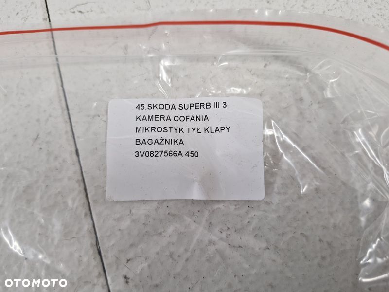 SKODA SUPERB 3 III KAMERA COFANIA MIKROSTYK KLAPY BAGAŻNIKA TYŁ 3V0827566A - 6