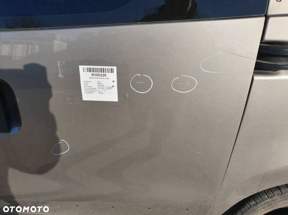 DRZWI PRZESUWNE LEWE DACIA DOKKER TEHNK - 2