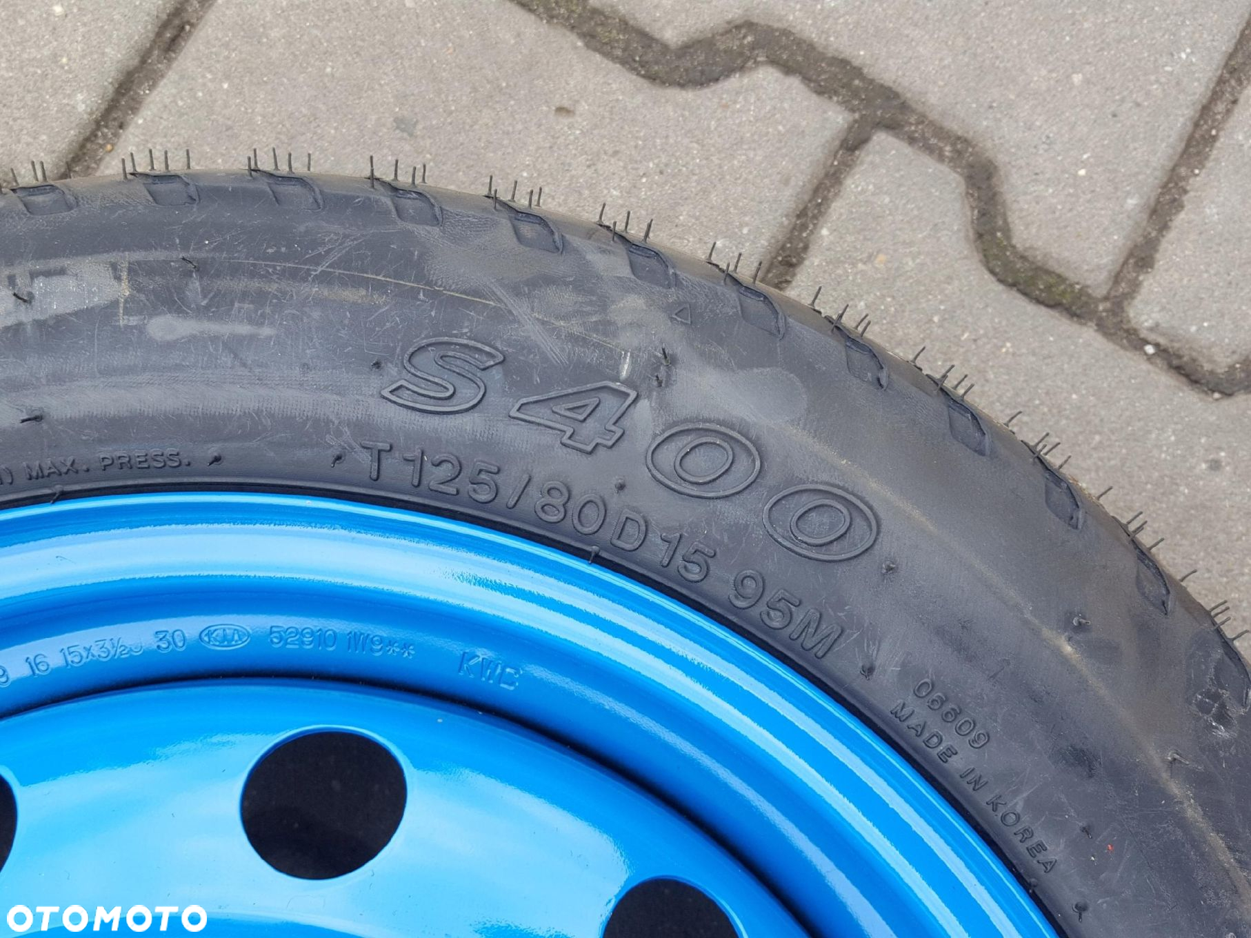 KIA RIO 3 III 11-17r KOŁO DOJAZDOWE 15 4X100 LEWAREK KLUCZ - 6