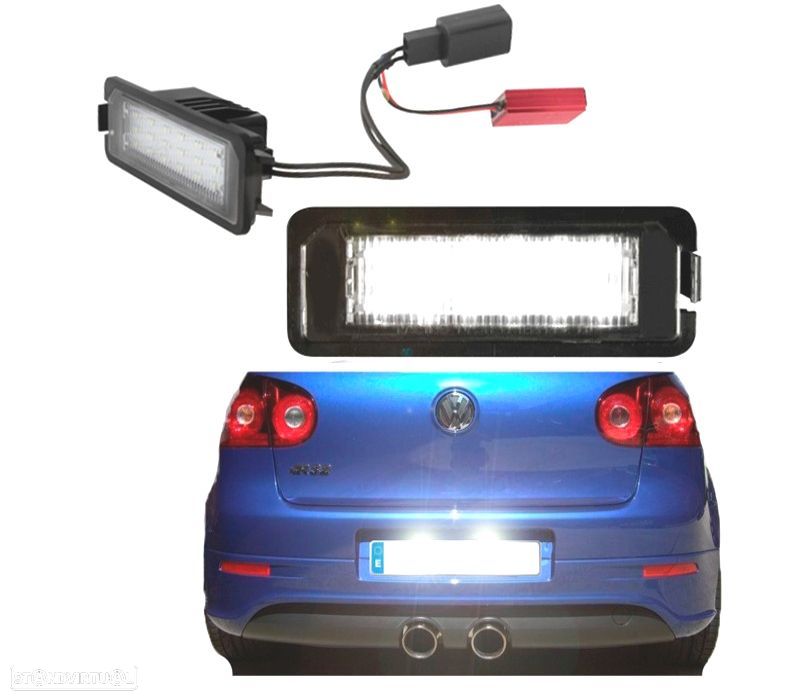 LUZES DE MATRÍCULA LED PARA SEAT - VW - 1