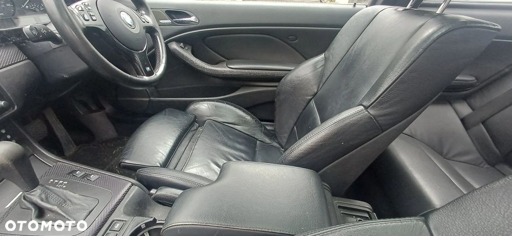 BMW E46 COUPE WNĘTRZE FOTELE SPORT SKÓRA CZARNE SPORTSITZE M-PAKIET - 10