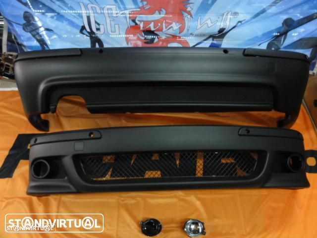 Para-choques Frontal BMW E39 95-03 Limo / Touring Pack M / M5 LOOK em plástico Com furação para sensores PDC e lava faróis - 9