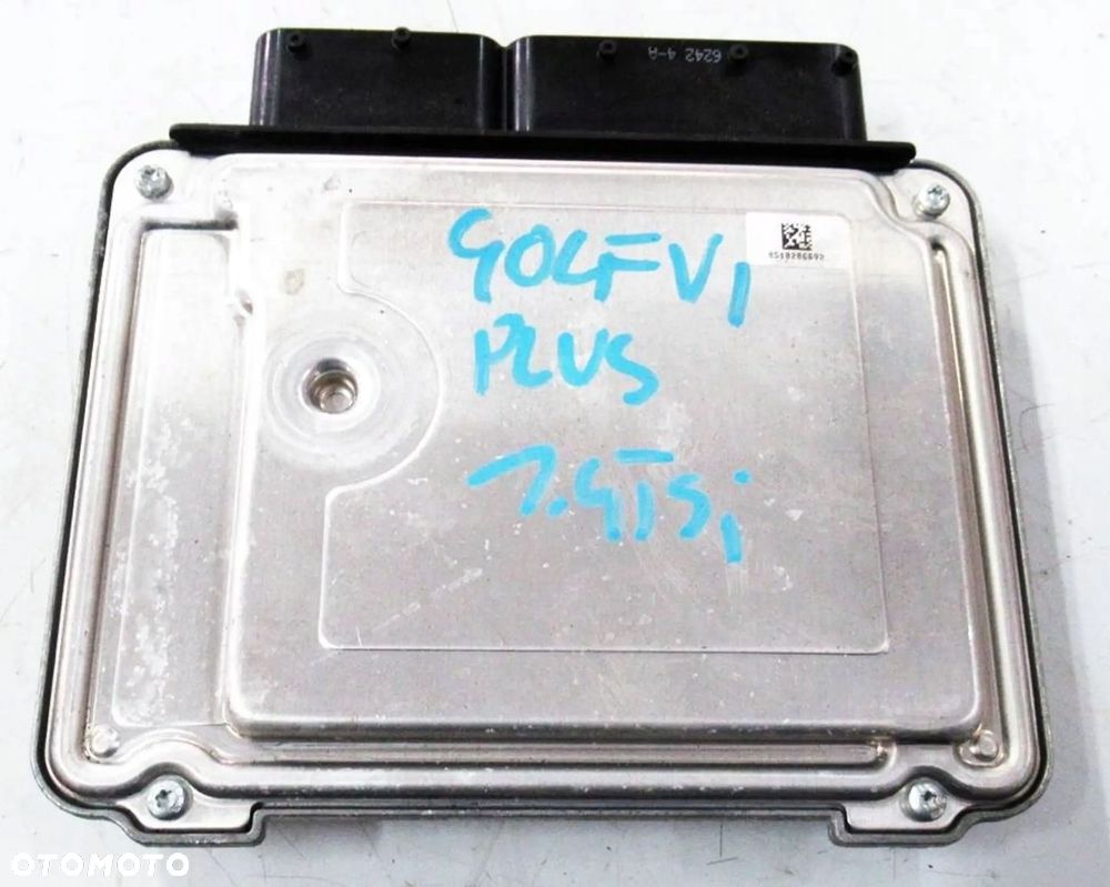 VW GOLF VI PLUS  KOMPUTER STEROWNIK SILNIKA 03C906027BA 0261S05812 - 1